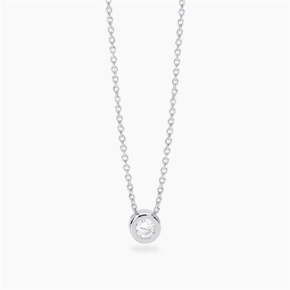 Collana Mabina Donna in Argento Diamante Lab Grown 0.18 Ct 553862 MABINA - 553862 MABINA